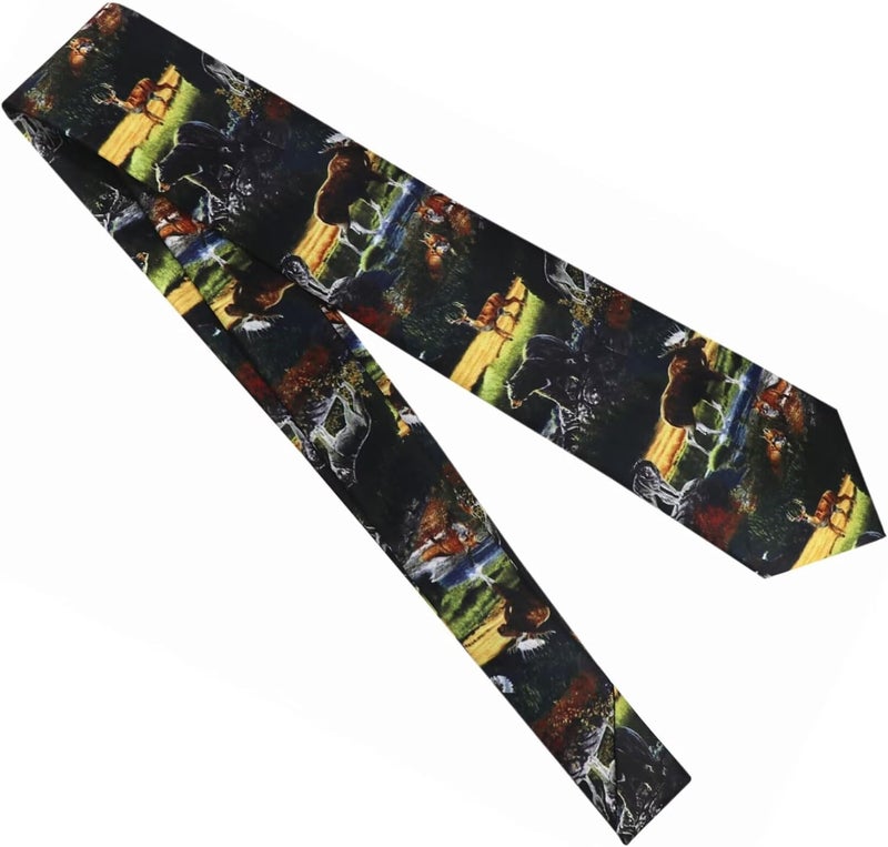 Secdtie Men's Printed Ties Designer Tie for Men Fashion Funny Neckties for Holiday Party - Image 2